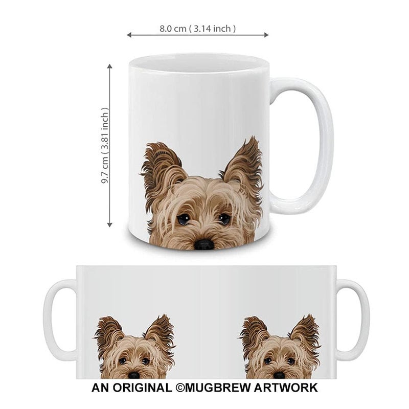 MUGBREW Yorkshire Terrier Dog Ceramic Coffee Mug Tea Cup, 11 OZ - Image 3